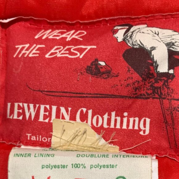 VINTAGE WEAR THE BEST LEWEIN CLOTHING JACKETS SIZE S - Picture 11 of 11